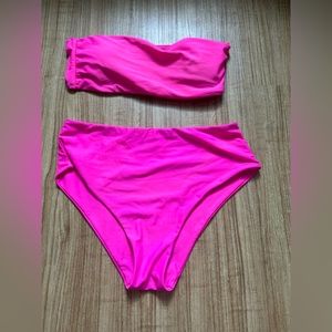 Hot pink bikini set